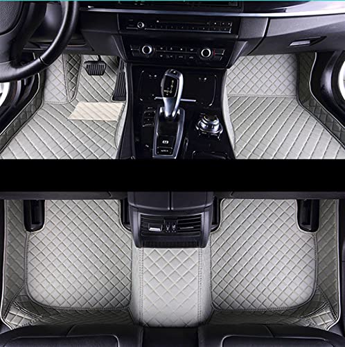 uHLANQC Autofußmatten Auto-Fußmatten for Jeep for Grand Cherokee 2007 2008 2009 2010 Auto-Fußpolster Auto-Teppichbezug Anti-Rutsch-Schutzmatten(Gray) von uHLANQC
