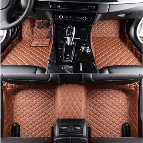 uHLANQC Autofußmatten Auto-Fußmatten mit vollständiger Abdeckung for BMW 1er E82 2-Türer 2004-2009 2010 2011 2012 2013 Innenausstattung Teppich-Bodenmatten-Set(Brown) von uHLANQC