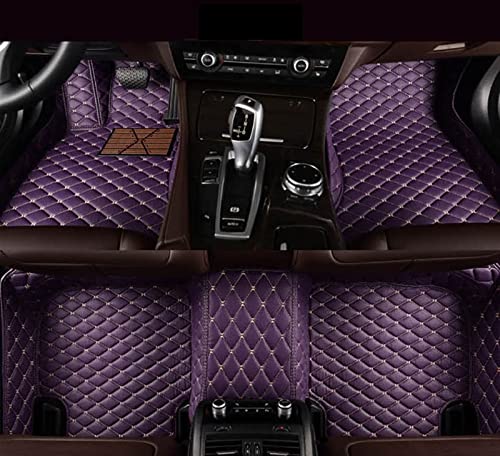 uHLANQC Autofußmatten Auto-Fußmatten nach Maß for Mitsubishi for ASX for Lancer for Outlander for Pajero V73 V97/V93 for Grandis for Eclipse for Galant for Fortis Anti-Rutsch-Schutzmatten(Purple) von uHLANQC