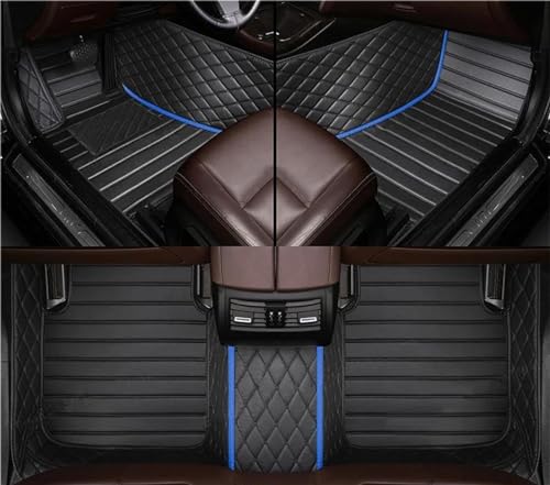 uHLANQC Autofußmatten Teppich for Lexus CT Serie 200h CT200h 2011 2012 2013 2014 2015 2016 2017 Auto-Fußmatten Anti-Rutsch-Teppich-Fußmatten-Set Fußmatten-Set(3-Blue-Black) von uHLANQC