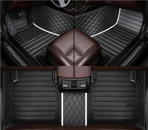 uHLANQC Autofußmatten Teppich for Lexus CT Serie 200h CT200h 2011 2012 2013 2014 2015 2016 2017 Auto-Fußmatten Anti-Rutsch-Teppich-Fußmatten-Set Fußmatten-Set(3-White-Black) von uHLANQC