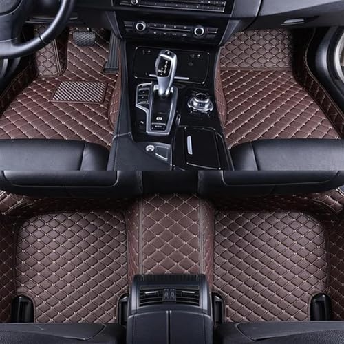 uHLANQC Autofußmatten Teppich for S-Max 2007 2008 2009 2010 2011 2012 2013 2014 2015 2016 Auto-Fußmatten Teppiche Fußpolster Set Bodenmattenset(LHD-Coffee) von uHLANQC
