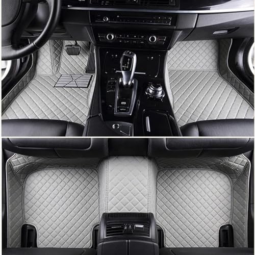 uHLANQC Autofußmatten Teppich for VW for Polo for GTI 2012 2013 2014 2015 2016 2017 Vollständige Abdeckung Auto-Fußmatten Innenzubehör Teppich-Bodenmatten-Set(Gray) von uHLANQC