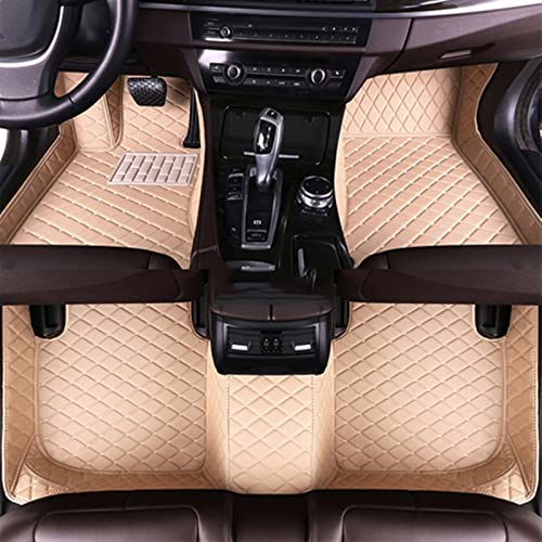 uHLANQC Autofußmatten for Jeep for Grand Cherokee 2007 2008 2009 2010 Auto-Fußmatten nach Maß Auto-Fußpolster Anti-Rutsch-Schutzmatten(Beige) von uHLANQC