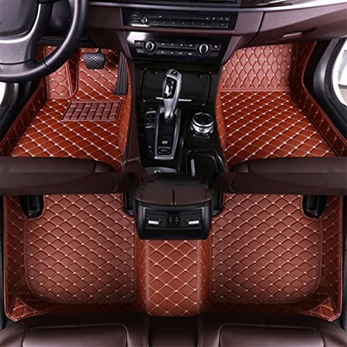 uHLANQC Autofußmatten for Jeep for Grand Cherokee 2007 2008 2009 2010 Auto-Fußmatten nach Maß Auto-Fußpolster Anti-Rutsch-Schutzmatten(Brown) von uHLANQC