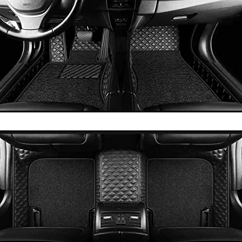 uHLANQC Autofußmatten for Lexus is IS250 IS350 2012 2011 2010 2009 2008 Auto-Fußmatten Autoteppiche Innenräume Anti-Rutsch-Schutzmatten(Black Double Layer) von uHLANQC