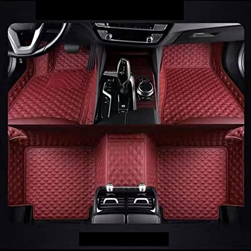 uHLANQC Autofußmatten for Volvo for C70 C 70 2010 2009 2008 Auto-Fußmatten Innenausstattung Auto-Fußpedalabdeckungen Teppiche Anti-Rutsch-Schutzmatten(Red Wine) von uHLANQC