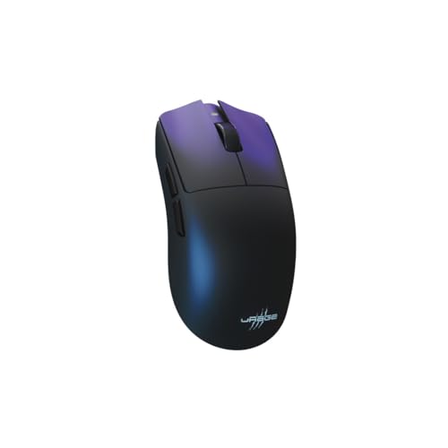 uRage Gaming-Maus „Reaper 820 Wireless“ (Ultraleicht 57 g, 8.000 Hz Polling Rate, Triple-Mode 2,4 GHz/BT/Kabel, 26.000 DPI Pixart-Sensor, TTC Optical Switches 100 Mio. Klicks, RGB, Grip-Tape) schwarz von uRage
