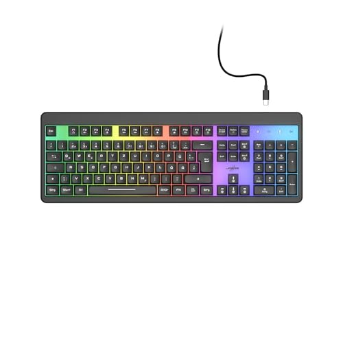 uRage Tastatur Exodus 215 Illuminated, Schwarz, QWERTZ von uRage