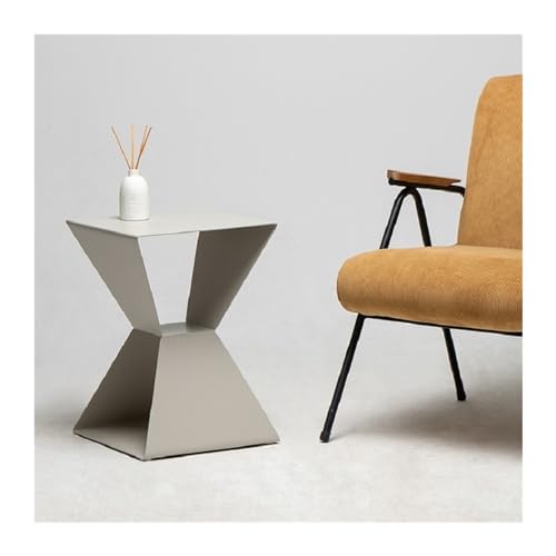 Kleiner Couchtisch Metall minimalistische Wohnzimmer Sofa Ecke mehrere Schlafzimmer Nachttisch Lagerung Seite kreative Tischgestell exquisit und langlebig Kleine Couchtische fürs Wohnzimmer(Gray) von uadyie