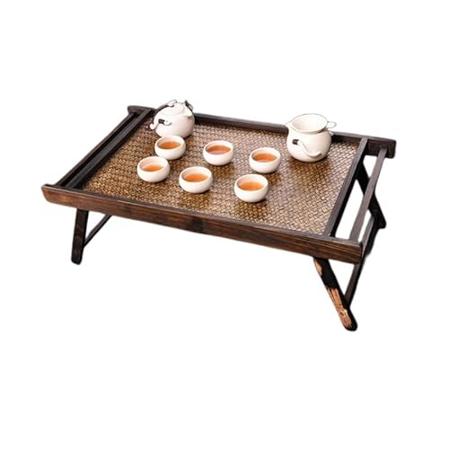 uadyie Kleiner Couchtisch Tragbarer Holz-Frühstückstisch, Laptop-Nachttisch, TV-Tisch, Tisch-Stil, Doppel-Personen-Möbel Kleine Couchtische fürs Wohnzimmer(A) von uadyie