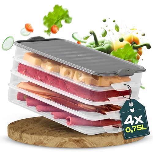 uandu Aufschnittboxen für Kühlschrank, Wurst Aufbewahrung Kühlschrank, Aufschnittbox Stapelbar, Kühlschrank Organizer, Frischhaltedosen mit Deckel, Aufschnittdosen, Aufbewahrungsbox Kühlschrank uandu Aufschnittboxen für Kühlschrank, Wurst Aufbewahrung Kühlschrank, Aufschnittbox Stapelbar, Kühlschrank Organizer, Frischhaltedosen mit Deckel, Aufschnittdosen, Aufbewahrungsbox Kühlschrank von uandu