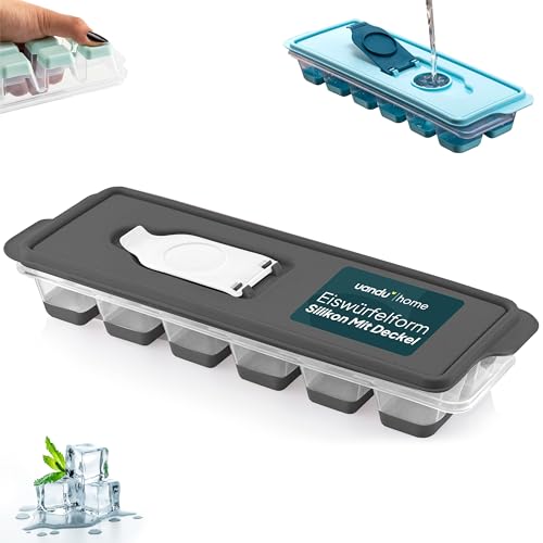 uandu Eiswürfelform Silikon | Eiswürfelbehälter mit Deckel | Eiswürfelbehälter Silikon | Eiswürfelformen & Eiswürfelschalen für - Ice Cube Tray zum einfachen Lösen BPA Frei Flexible Eiswürfel -Anthrzt uandu Eiswürfelform Silikon | Eiswürfelbehälter mit Deckel | Eiswürfelbehälter Silikon | Eiswürfelformen & Eiswürfelschalen für - Ice Cube Tray zum einfachen Lösen BPA Frei Flexible Eiswürfel -Anthrzt von uandu