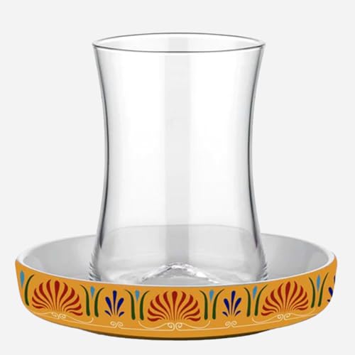 uandu gläser set, Teeservice-Set für 6 Personen Teeservice Set, Teegläser Set, Cay Bardagi Set, Türkische Teegläser, Cay Bardagi Seti, Türkischer Tee, Glas, Untersetzer Gläser, Teegläserset - Istanbul von uandu
