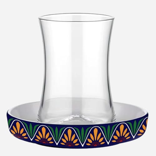 uandu gläser set, Teeservice-Set für 6 Personen Teeservice Set, Teegläser Set, Cay Bardagi Set, Türkische Teegläser, Cay Bardagi Seti, Türkischer Tee, Glas, Untersetzer Gläser, Teegläserset - Helen von uandu
