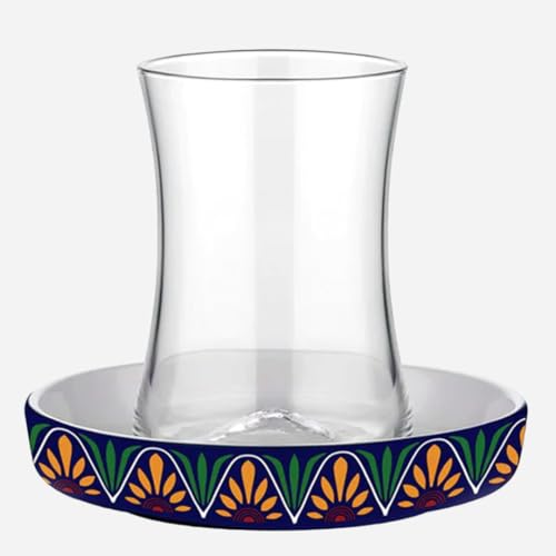 uandu gläser set, Teeservice-Set für 6 Personen Teeservice Set, Teegläser Set, Cay Bardagi Set, Türkische Teegläser, Cay Bardagi Seti, Türkischer Tee, Glas, Untersetzer Gläser, Teegläserset - Helen von uandu