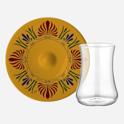 uandu gläser set, Teeservice-Set für 6 Personen Teeservice Set, Teegläser Set, Cay Bardagi Set, Türkische Teegläser, Cay Bardagi Seti, Türkischer Tee, Glas, Untersetzer Gläser, Teegläserset - Harmonie von uandu