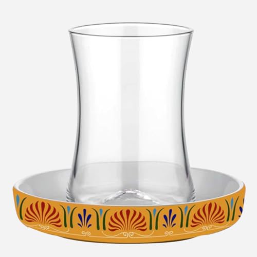 uandu gläser set, Teeservice-Set für 6 Personen Teeservice Set, Teegläser Set, Cay Bardagi Set, Türkische Teegläser, Cay Bardagi Seti, Türkischer Tee, Glas, Untersetzer Gläser, Teegläserset - Istanbul von uandu