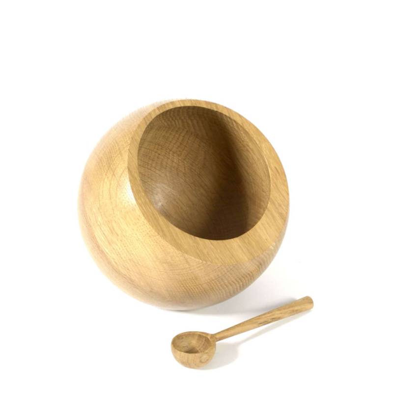 uccellino - Lolec - kleine Gewürzschale aus Holz mit Löffel - 3 Größen von uccellino