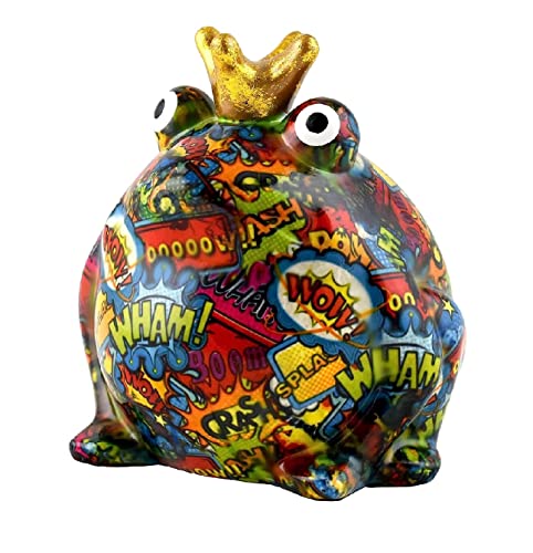 Pomme Pidou Spardose aus Keramik, Frosch Freddy – Comics von udc