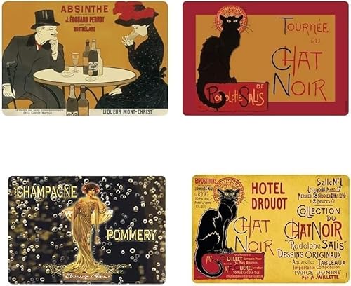 udc Cartexpo Tischsets, Vintage, 42 x 29 cm, 4 Stück von udc