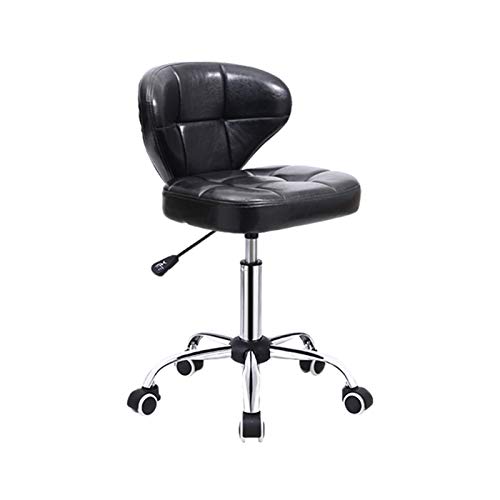 uemlle Home-Office-schreibtischstuhl, Höhenverstellbarer Chef-drehcomputerstuhl Mit Rollenden Rädern, Armloser Drehstuhl, 40 X 34 X 73–87 cm(Color:#3) von uemlle