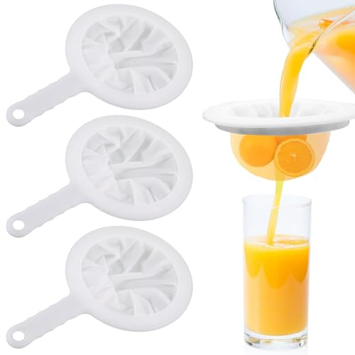 3 Stück 100/200/400 Mesh Sieb Filter, Fine Mesh Filter，Sieb Ultrafein Lebensmittelfilter, Sojamilchfilter Nylon Feines Sieb Mit Rutschfesten Griffen,Für Sojamilch Kaffee ultrafeines sieb von ueslwser