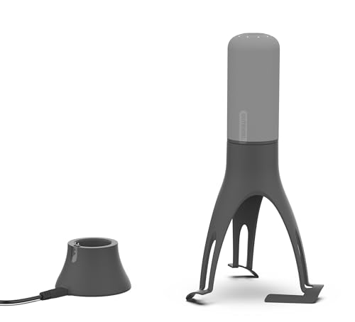 Uutensil Stirr Plus - Der einzigartige automatische Pfannenrührer mit Timer - wiederaufladbarer USB-Ständer - Grau von üutensil