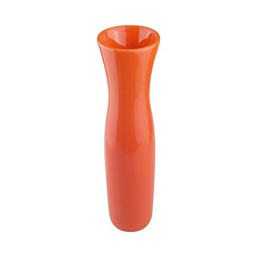 ufengke-pv Orange Vase Porzellan Vasen Modern,Stilvoller Cheongsam Keramik Blumen Vase, Einfache Kleiner Vase Deko Vasen,Ideale Dekoration Für Haushalt, Büro, Hochzeit, Partei von ufengke