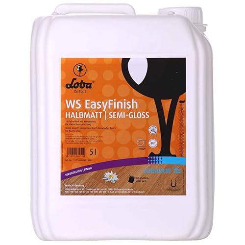 LOBADUR® WS EasyFinish, Kork und Parkettlack auf wasserbasis, für starke Beanspruchung (2,5 Liter, Halbmatt) von uficell