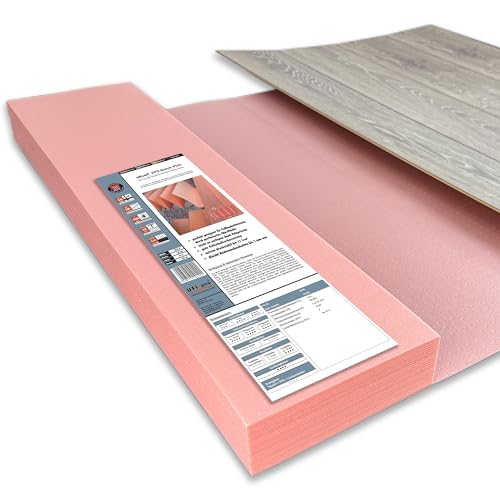 Laminat und Parkett Verlegeunteralge Trittschalldämmung für Fußbodenheizung uficell XPS-Quick PLUS | Stärke: 1,8 mm (4 Pakete | 50,4 m²) von uficell