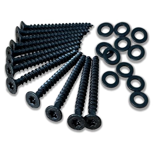 Universalschrauben Set in Schwarz für Akustikpaneele, Format: 4x35mm von uficell