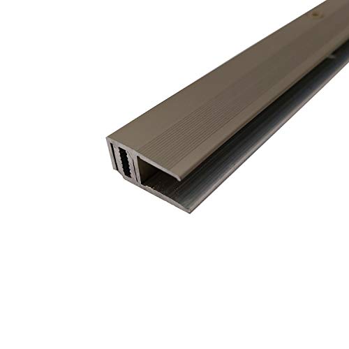 ufitec® Profi Smart Profilsystem für Vinylböden - geeignet für Belagshöhen von 5-9 mm - ALU eloxiert - Bronze Hell - (Abschlußprofil - Länge: 100 cm, Bronze Hell) von ufitec profile systems