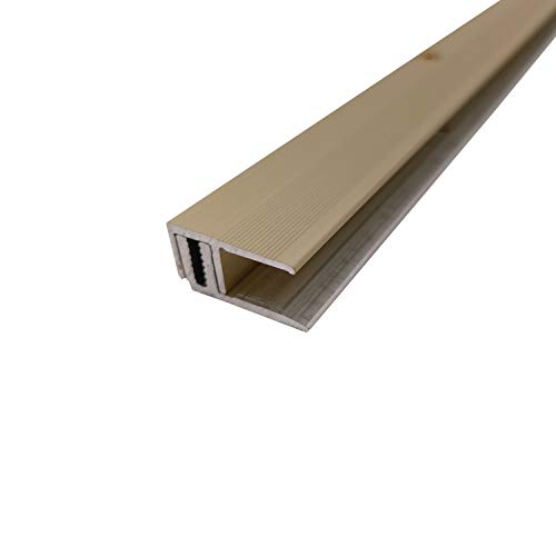 ufitec® Profi Smart Profilsystem für Vinylböden - geeignet für Belagshöhen von 5-9 mm - ALU eloxiert - Gold Hell - (Abschlußprofil - Länge: 100 cm, Gold Hell) von ufitec profile systems