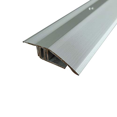 ufitec® Profi Smart Profilsystem für Vinylböden - geeignet für Belagshöhen von 5-9 mm - ALU eloxiert - SILBER - (Höhenausgleichsprofil - Länge: 270 cm, Silber) von ufitec profile systems