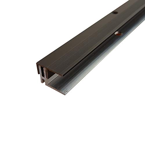 ufitec® TPL Profi MAX Profilsystem für Parkettböden - geeignet für Belagshöhen von 14-21 mm - ALU eloxiert (Abschlußprofil | Länge: 100 cm, Bronze Dunkel) von ufitec Profil Systems