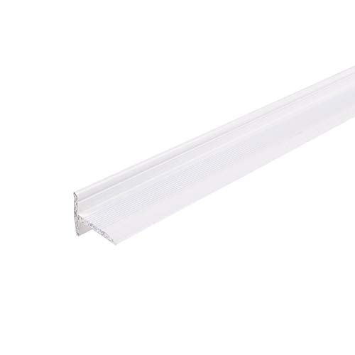 ufitec Sockelprofil Selbstklebendes Abschlussprofil für saubere Wand- und Türabschlüsse - Ideal für Balkontüren oder Renovierungen, Sichtbreite: 18,4 mm Sie kaufen 1 Profil mit (90 cm, weiß) von ufitec profile systems