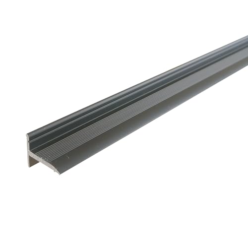 ufitec Sockelprofil Selbstklebend für saubere Wand- und Türabschlüsse | Ideal für Renovierungen, Sichtbreite: 18,6 mm, Selbstklebend, Sie kaufen 1 Profil mit (100 cm, Bronze Dunkel) von ufitec profile systems