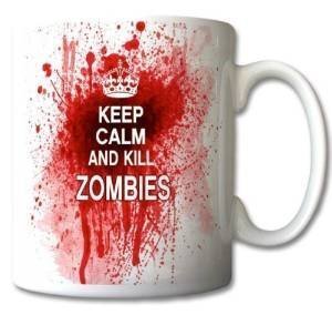 uglymug Keramiktasse Keep Calm and Kill Zombies von uglymug