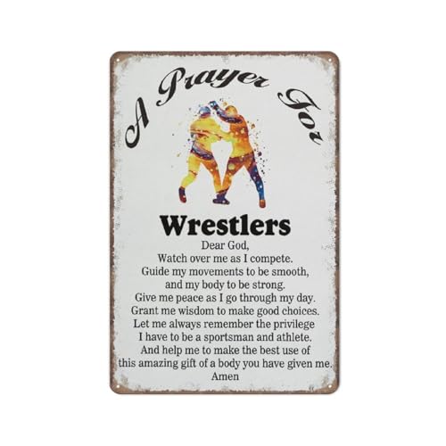 A Wrestler's Prayer Leinwand Home Wall Art Decor Wrestlers Geschenk Malerei Wrestling Profis Poster Malerei Kunst Küche Garten Badezimmer Bauernhof Home Coffee Decor Metall Blechschild 20,3 x 30,5 cm A Wrestler's Prayer Leinwand Home Wall Art Decor Wrestlers Geschenk Malerei Wrestling Profis Poster Malerei Kunst Küche Garten Badezimmer Bauernhof Home Coffee Decor Metall Blechschild 20,3 x 30,5 cm von uihgcvr