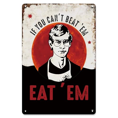 Blechschild mit Aufschrift "If You Can't Beat Em, Eat 'Em", Heimdekoration, Wandschild, Retro-Aluminiumschilder für Zuhause, Büro, Garten, Garage, Bar, Geschäft, 20,3 x 30,5 cm Blechschild mit Aufschrift "If You Can't Beat Em, Eat 'Em", Heimdekoration, Wandschild, Retro-Aluminiumschilder für Zuhause, Büro, Garten, Garage, Bar, Geschäft, 20,3 x 30,5 cm von uihgcvr