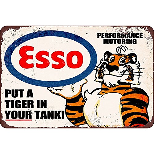Esso Put a Tiger in Your Tank, Clemson Metall-Blechschild, Wanddekoration, Garagenschild von SOPAHU 20,3 x 30,5 cm Esso Put a Tiger in Your Tank, Clemson Metall-Blechschild, Wanddekoration, Garagenschild von SOPAHU 20,3 x 30,5 cm von uihgcvr