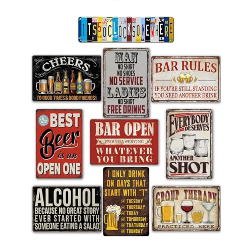 Lustiges Barschild, Vintage-Blechschild für Zuhause, Wohnzimmer, Männerhöhle, Bar, Garage, Café, Pub, Club, 20,3 x 30,5 cm Lustiges Barschild, Vintage-Blechschild für Zuhause, Wohnzimmer, Männerhöhle, Bar, Garage, Café, Pub, Club, 20,3 x 30,5 cm von uihgcvr
