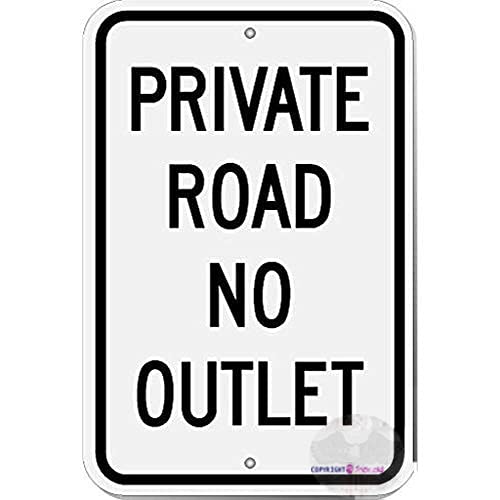 Metall-Straßenschild "Private Road No Outlet", Ingenieurqualität, prismatisch, reflektierend auf Blech, Vintage-Schilder für Zuhause, Wohnzimmer, Männerhöhle, Schlafzimmer, Bar, Garage, Café, Pub Metall-Straßenschild "Private Road No Outlet", Ingenieurqualität, prismatisch, reflektierend auf Blech, Vintage-Schilder für Zuhause, Wohnzimmer, Männerhöhle, Schlafzimmer, Bar, Garage, Café, Pub von uihgcvr
