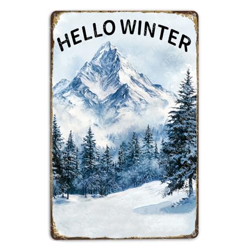 Metallschilder Hello Winter Pine Trees Aluminium-Blechschild Willkommensschild für den Außenbereich, Bauernhaus, Büro, Zuhause, 20,3 x 30,5 cm Metallschilder Hello Winter Pine Trees Aluminium-Blechschild Willkommensschild für den Außenbereich, Bauernhaus, Büro, Zuhause, 20,3 x 30,5 cm von uihgcvr