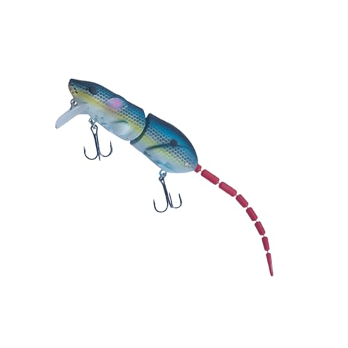 uikios 1 x Topwater Maus Wake Baits Gelenkköder Kunstköder Wobbler Angelzubehör von uikios