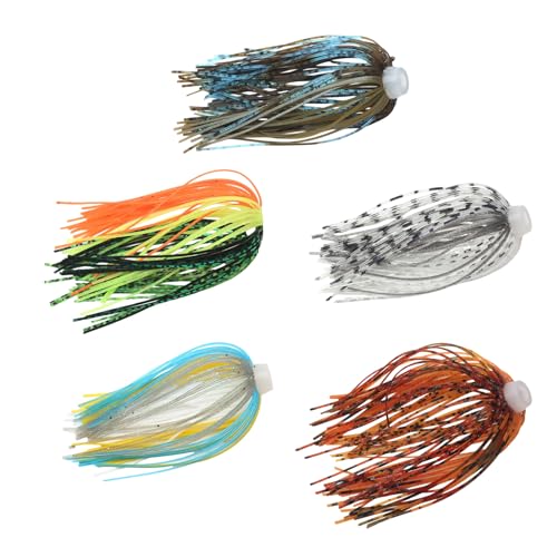 uikios 5 Stück 88 Stränge Silikon Jigs Röcke Angeln Jigs Köder Spinnerbait Rock Elastisch Weich Regenschirm Sensation Röcke uikios 5 Stück 88 Stränge Silikon Jigs Röcke Angeln Jigs Köder Spinnerbait Rock Elastisch Weich Regenschirm Sensation Röcke von uikios