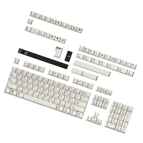 uikios Minimalists Keycaps Dye Sublimation Original Height Keycap for 60 80 61/64/68/75/87 Mechanical Keyboards von uikios