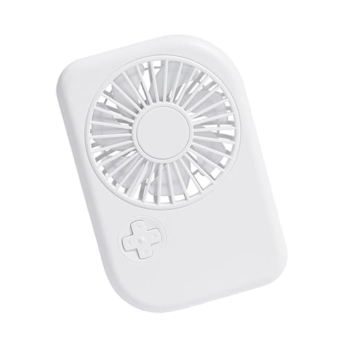 uikios Multifunktionaler kleiner Ventilator, ABS-Textur, effizienter Kühlventilator, einstellbare Geschwindigkeit, geeignet für Reisen, Büro, Außenbereich von uikios