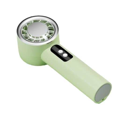 uikios Tragbarer Handventilator, 100 Geschwindigkeiten, kühlender Schreibtischventilator, leiser Handventilator mit Digitalanzeige, wiederaufladbarer USB-Ventilator von uikios